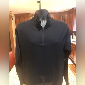 Marmot men’s half zip. Sharp black. Large